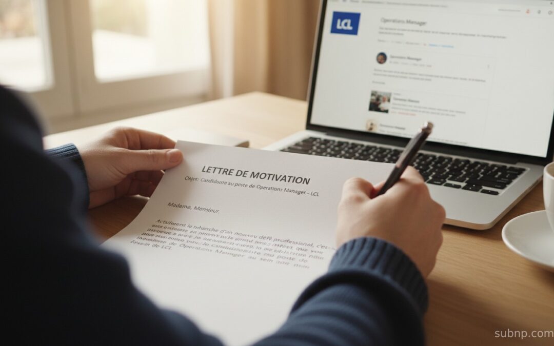 Guide pratique pour rédiger une lettre de motivation pour le poste d&rsquo;Operation Manager