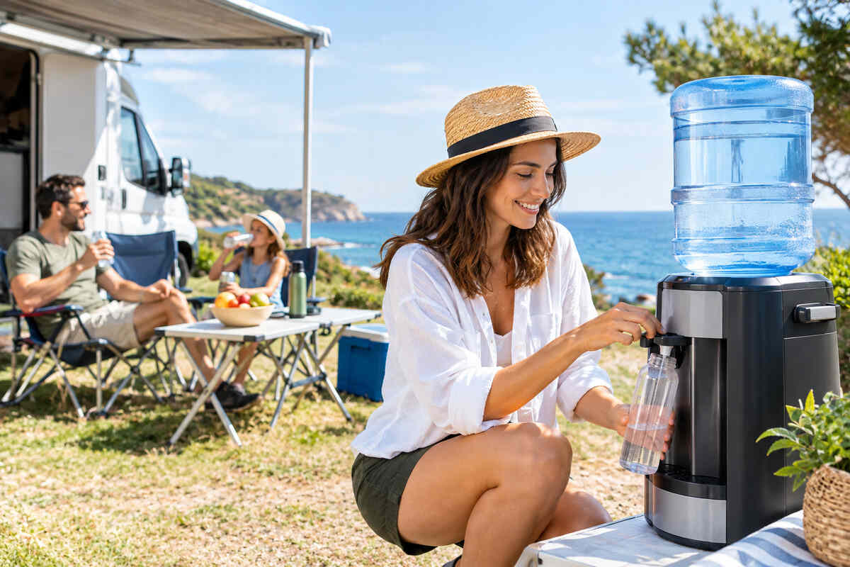 fontaine à eau mobile pour les vacances